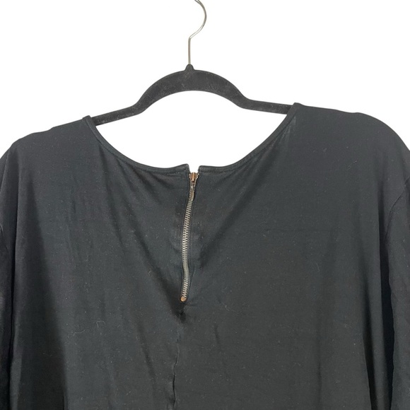 Lane Bryant Black Roll Sleeve Rayon Top Women’s Plus 22/24 - Picture 5 of 6